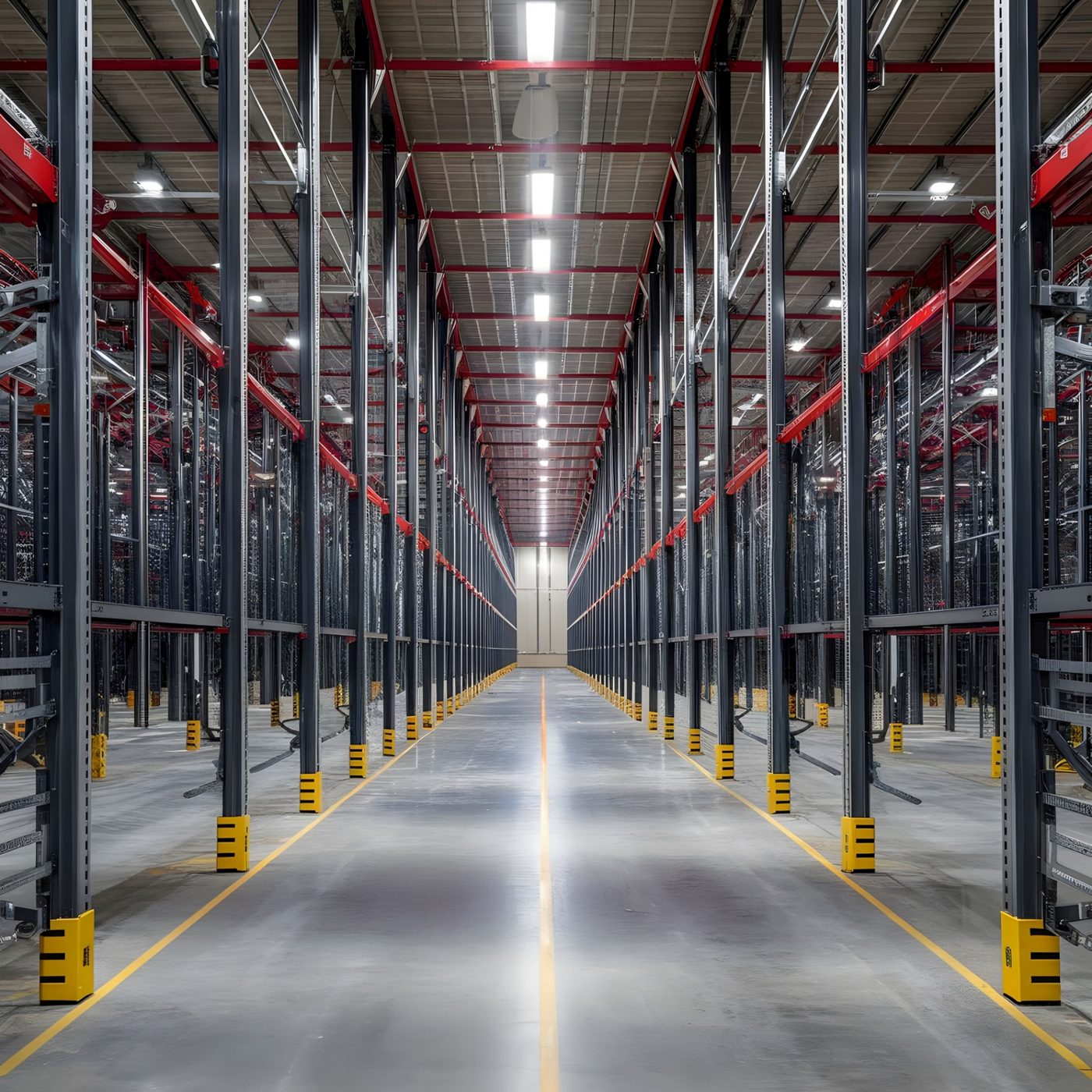 Warehouse racking interior